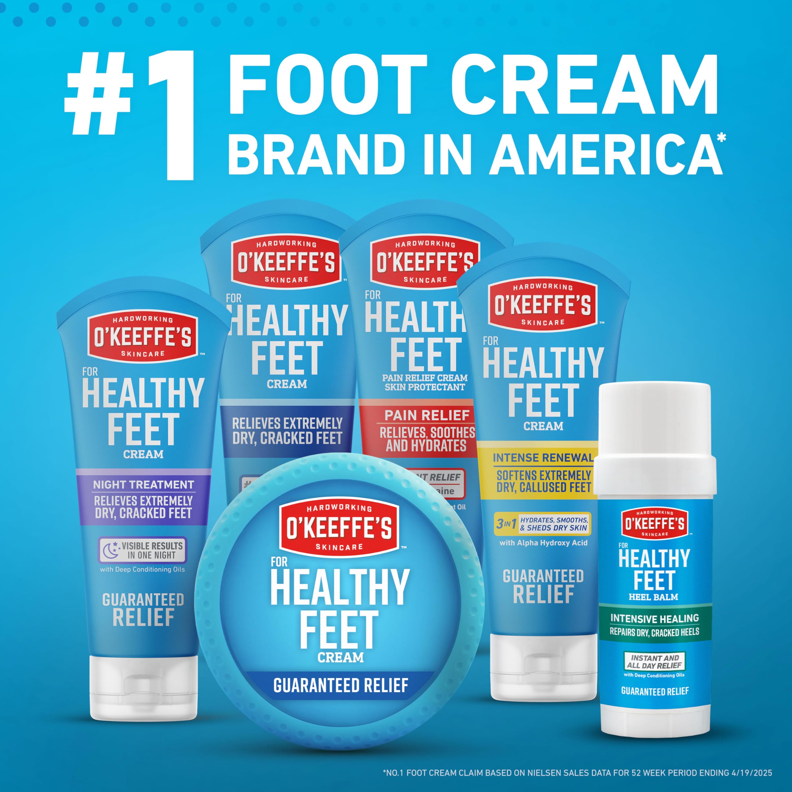 O'Keeffe's Healthy Feet is unscented, non-greasy, and suitable for diabetics.