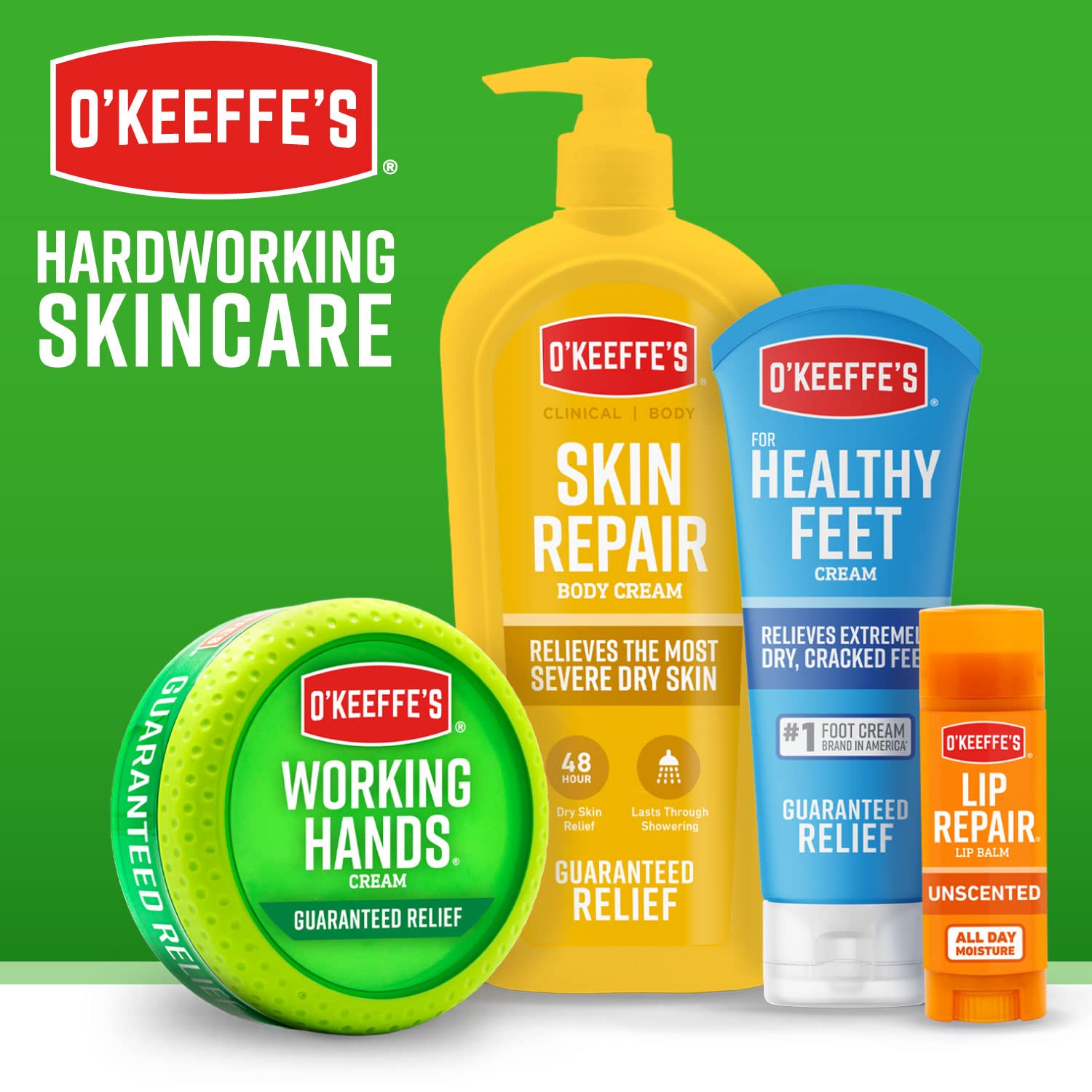 Close-up of foot skin showing improved moisture after using O'Keeffe's