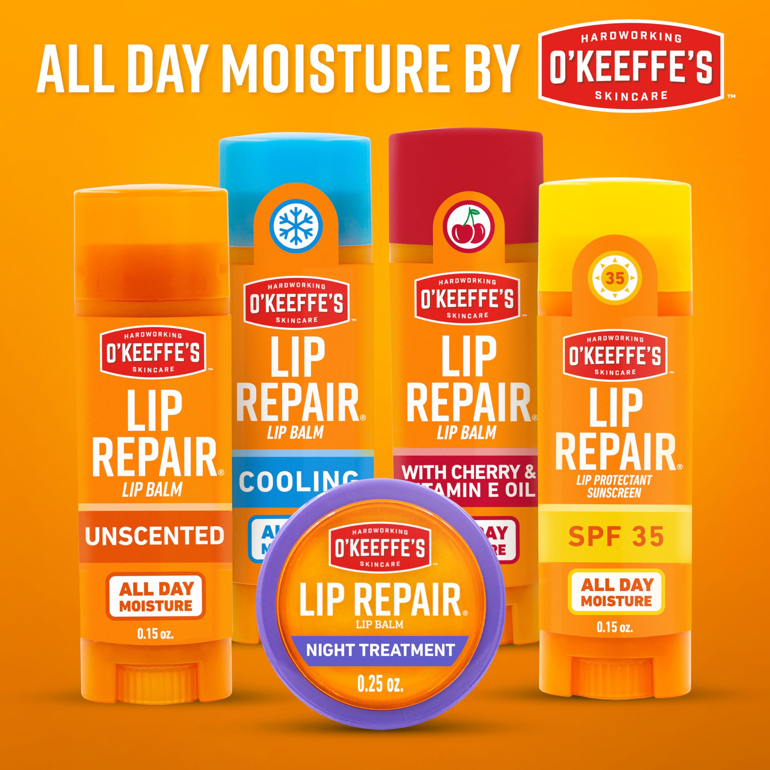 O'Keeffe's Lip Repair cooling relief tube with peppermint flavor