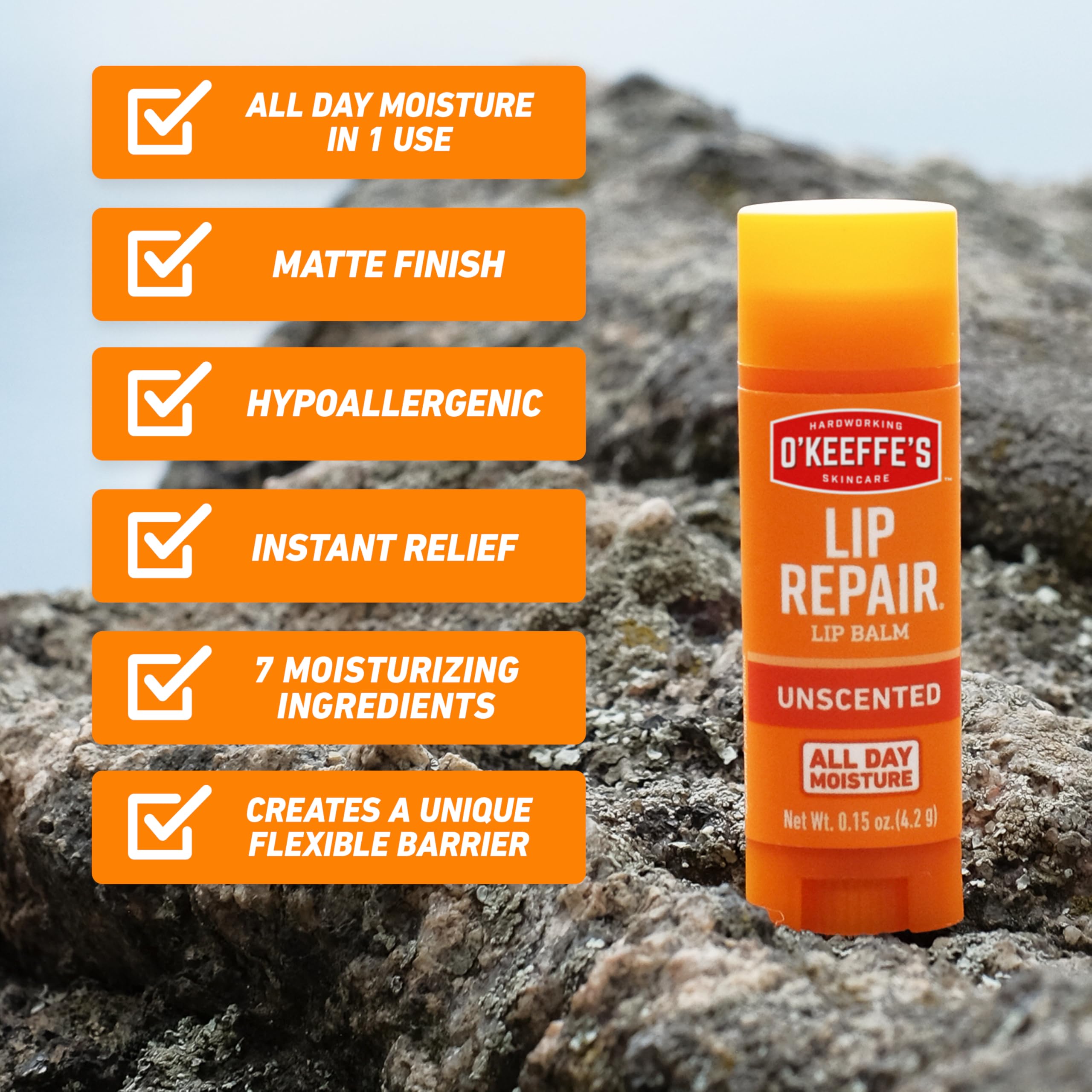 O'Keeffe's Lip Repair original tube for on-the-go care
