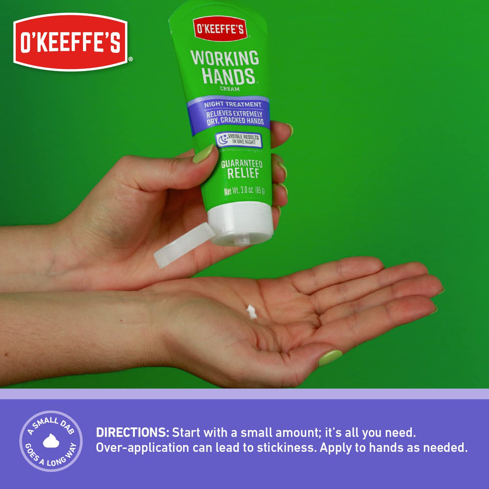 O'Keeffe's Night Treatment formula with natural grapefruit and lavender oils