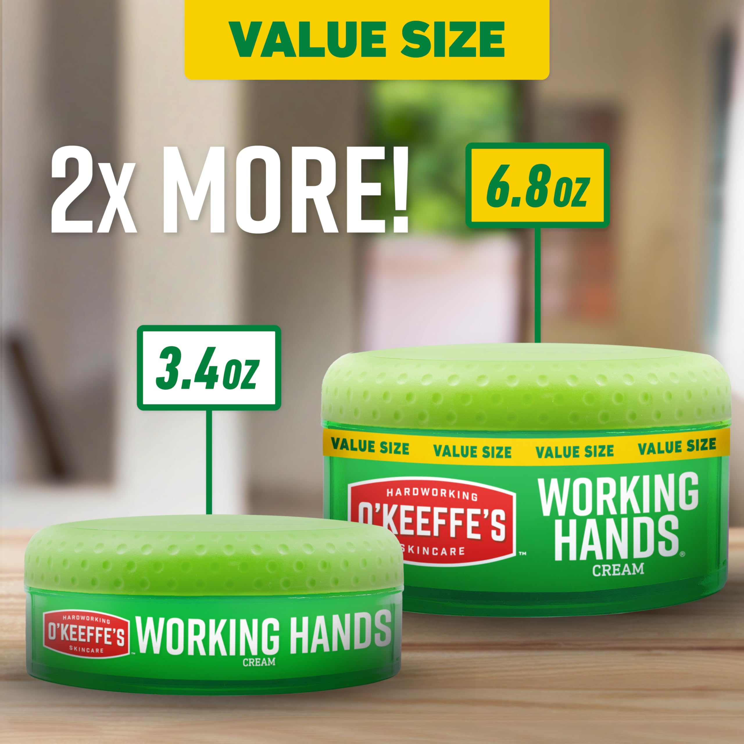 O'Keeffe's Working Hands application after washing demonstrates best-practice hydration.