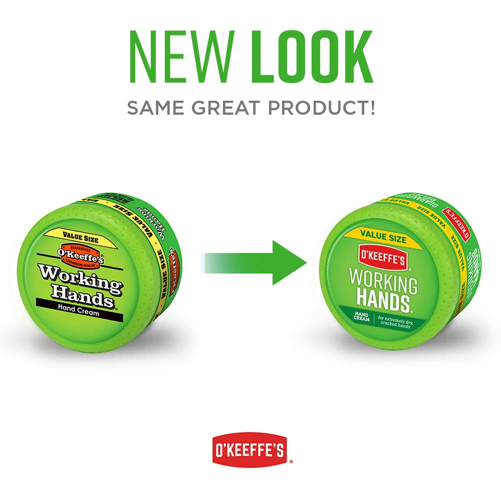 O'Keeffe's Working Hands cream being applied at night demonstrates moisture retention benefits.