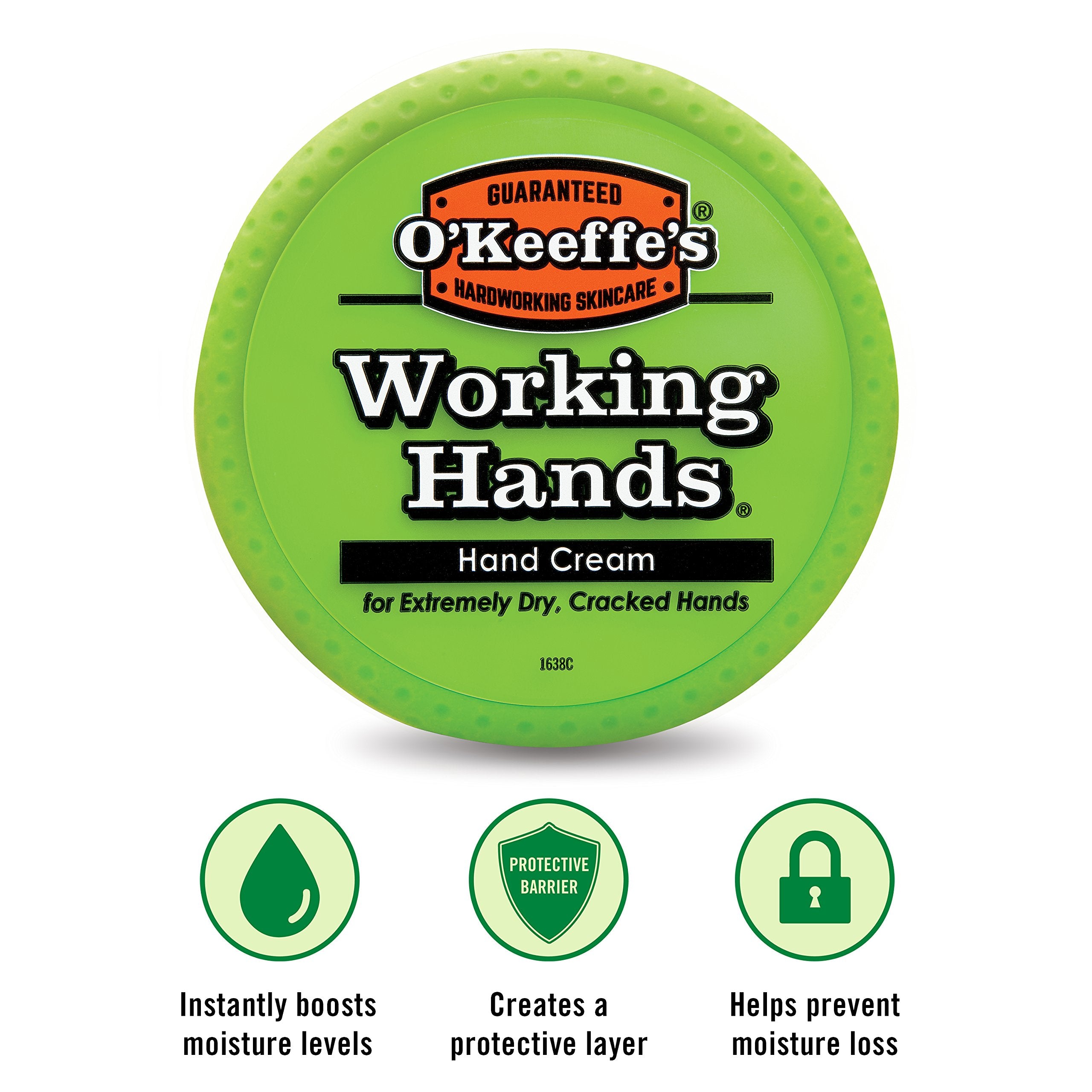 Product display of 11-pack O'Keeffe's Working Hands jars
