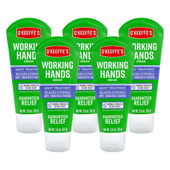 O'Keeffe's Working Hands Night Treatment tube front view for overnight relief