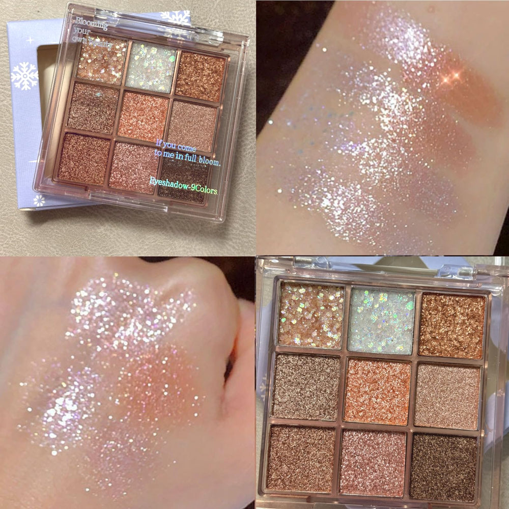 Okerker golden glitter shades add festive sparkle and depth.