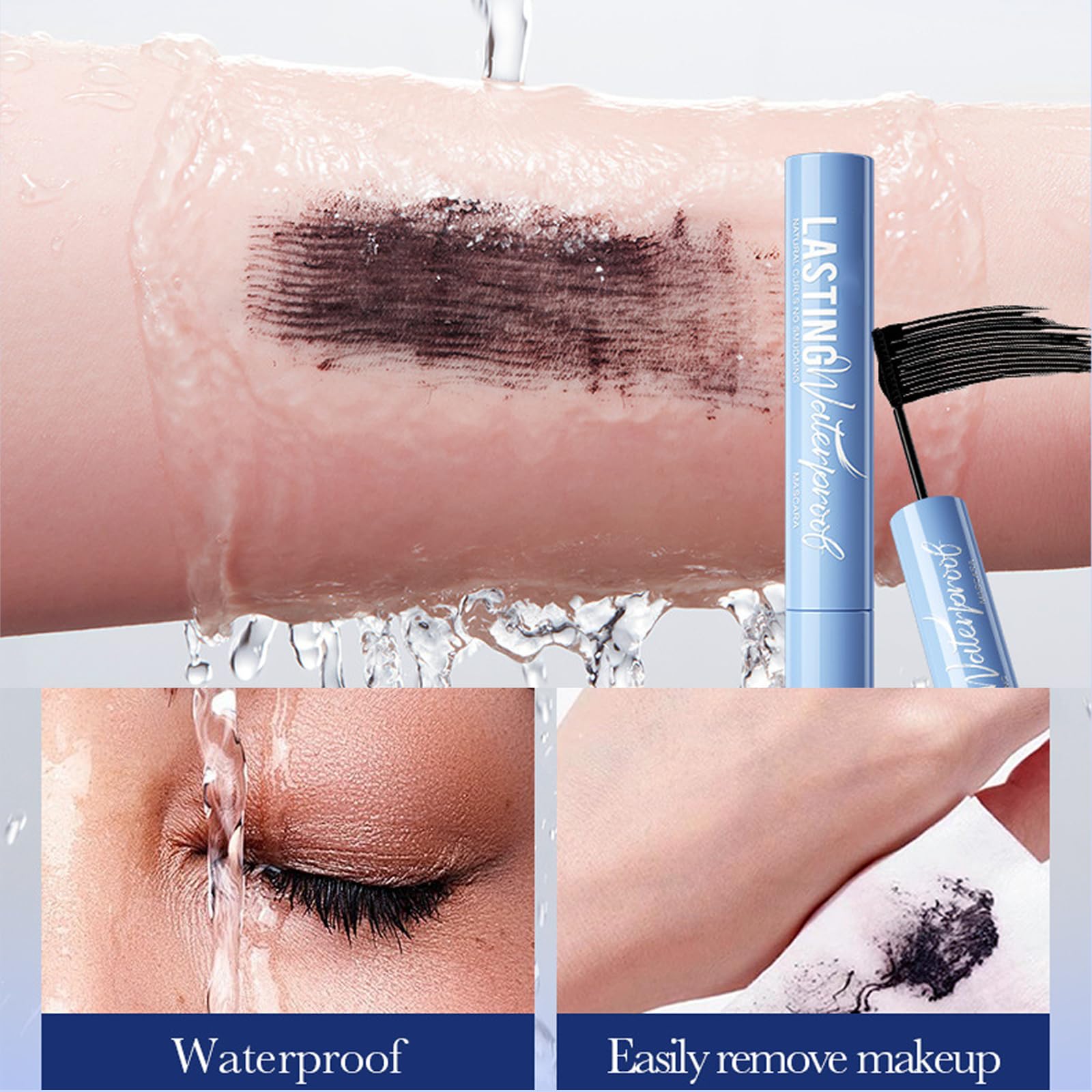 Fast-drying removal with micellar water, no rubbing required.