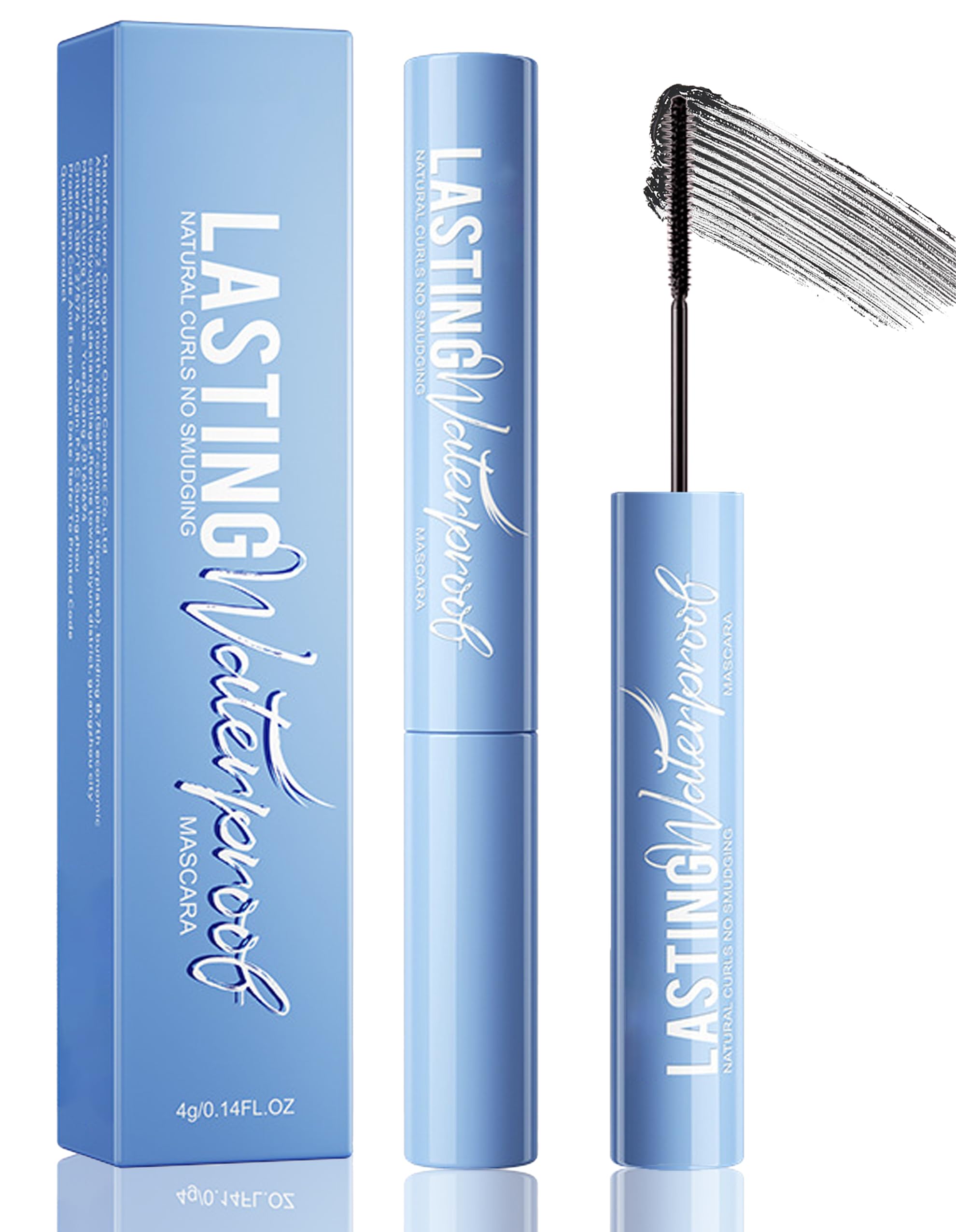 Okerker Black Mascara enhances fine short lashes with precise definition.