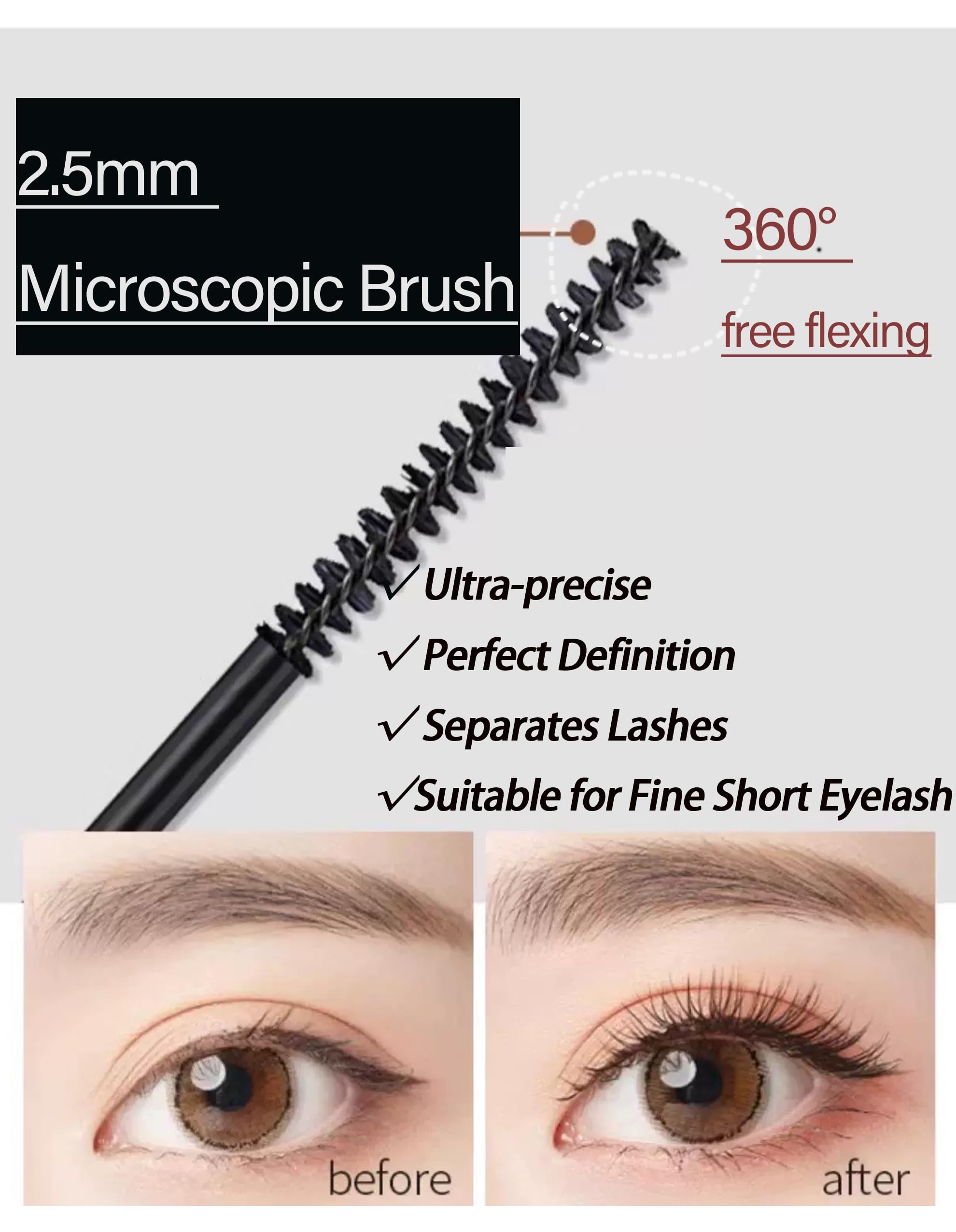 Okerker mascara targets tiny lashes for fuller, well-defined eyes