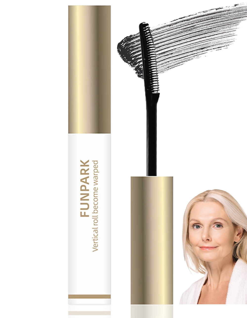 Okerker Black Mascara Primer with micro-comb wand for precise lash coating and length.