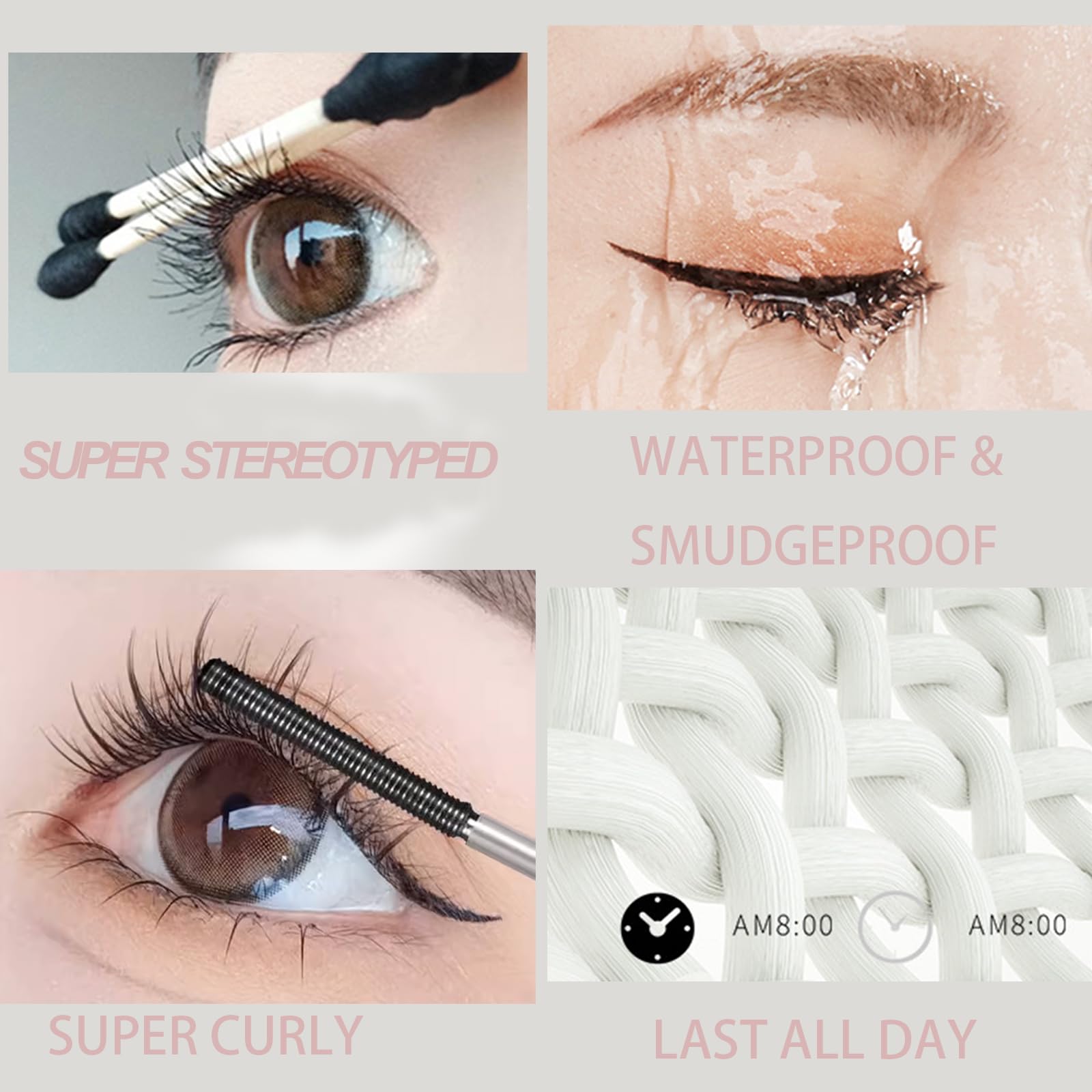 Okerker mascara allows easy removal with a quick wash.