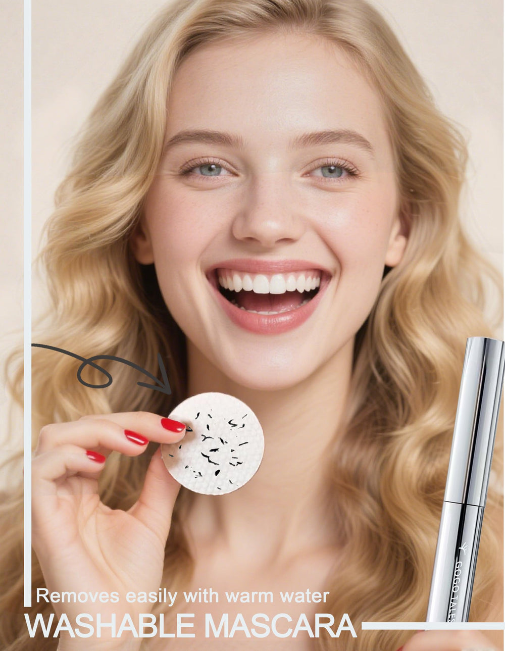 Okerker long-lasting formula resists flaking for all-day wear.