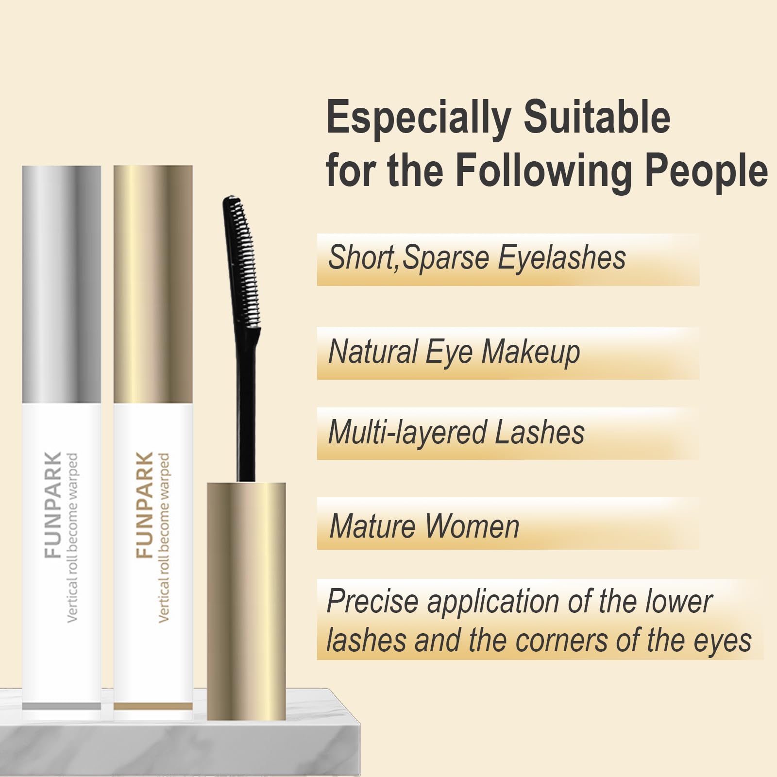 Okerker mascara primer ready-to-wear look before mascara.