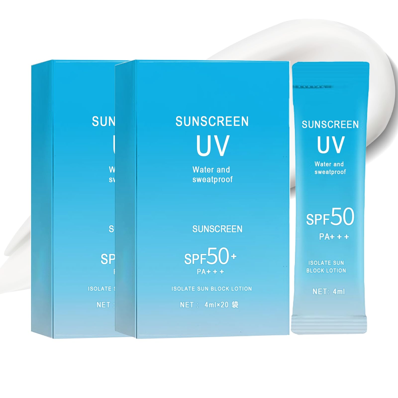 Okerker mini sunscreen 4ml packaging for travel protection.