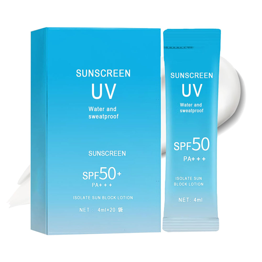 Okerker mini sunscreen bottle with hyaluronic acid for daily SPF50+ protection.