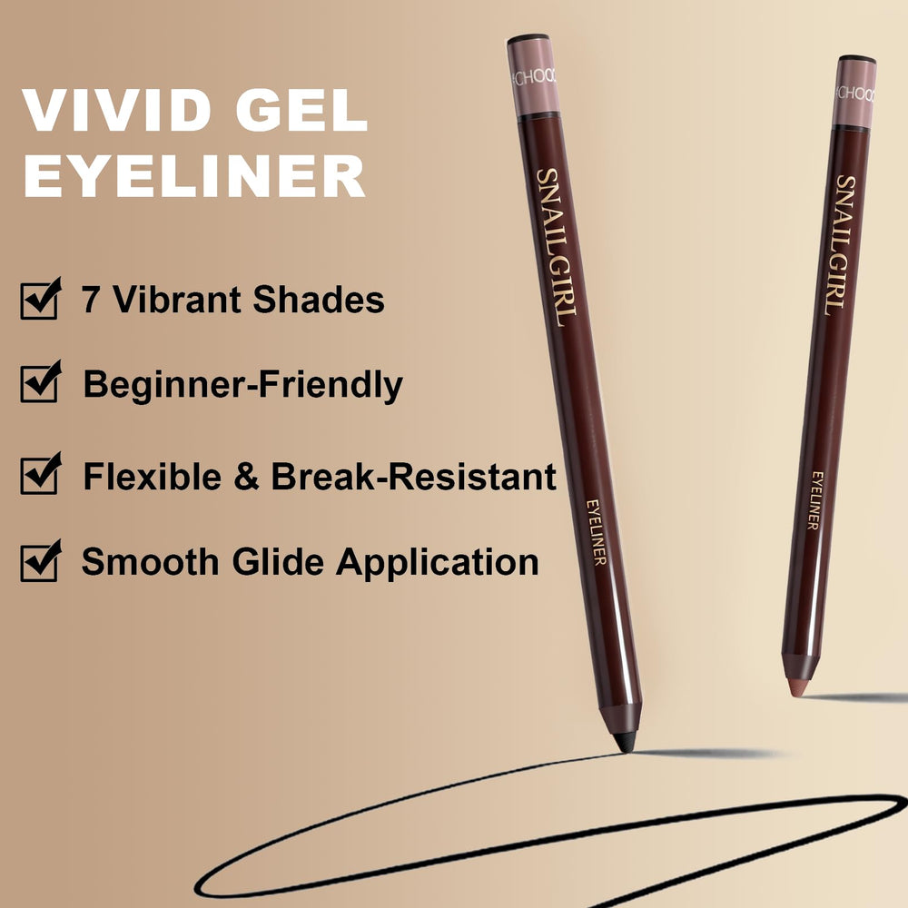 Waterproof formula of Okerker Plum Gel Eyeliner Pencil resists humidity for all-day wear.