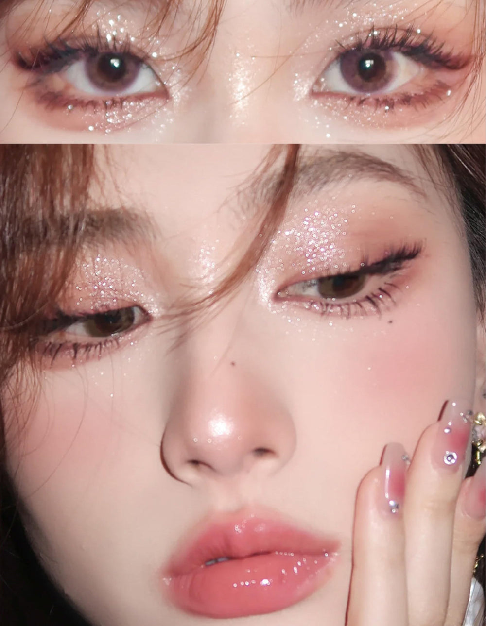 Okerker champagne-gold metallic shade provides warm glow and versatile wear