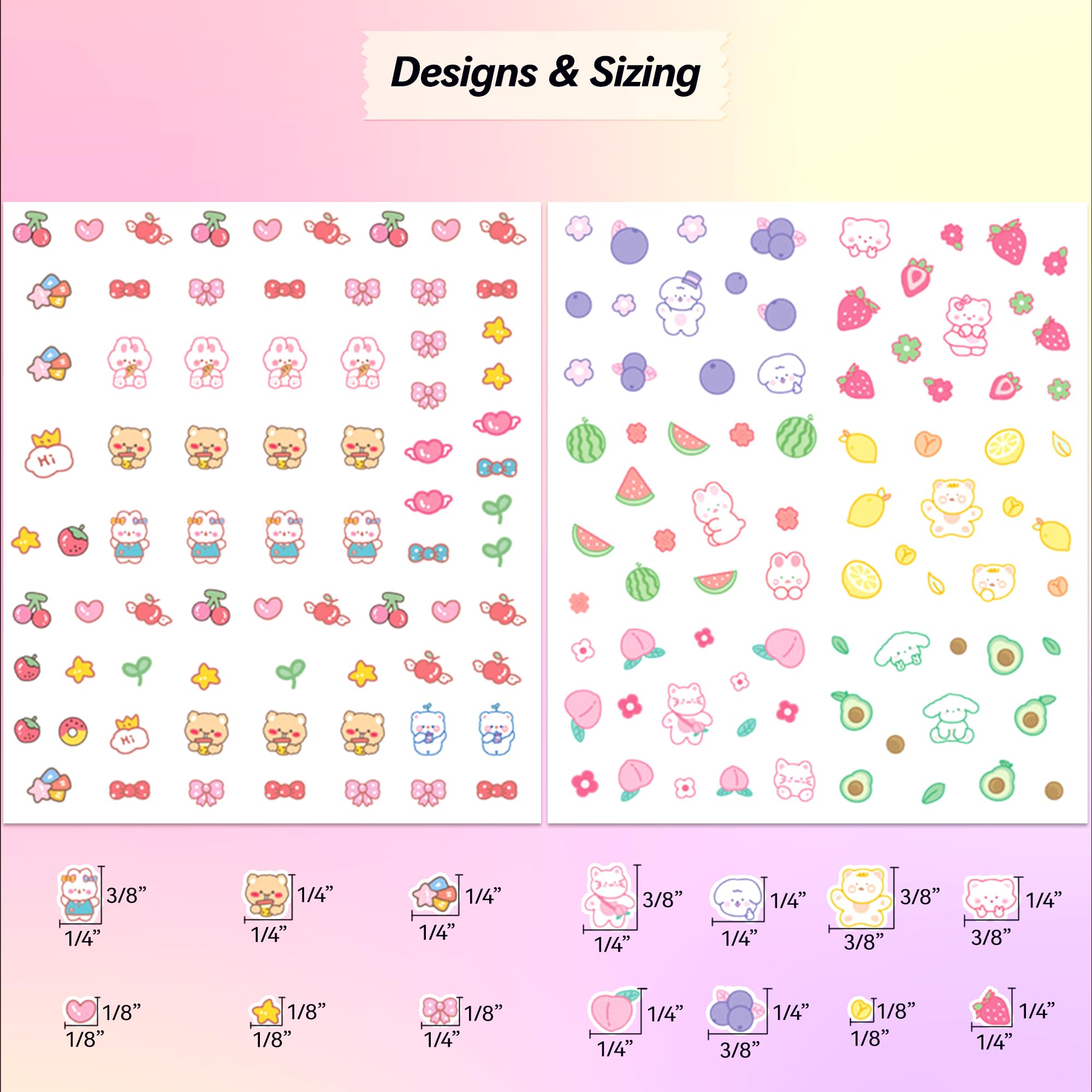 okiYomi 3D nail stickers with bears bring cozy, adorable vibes to nails