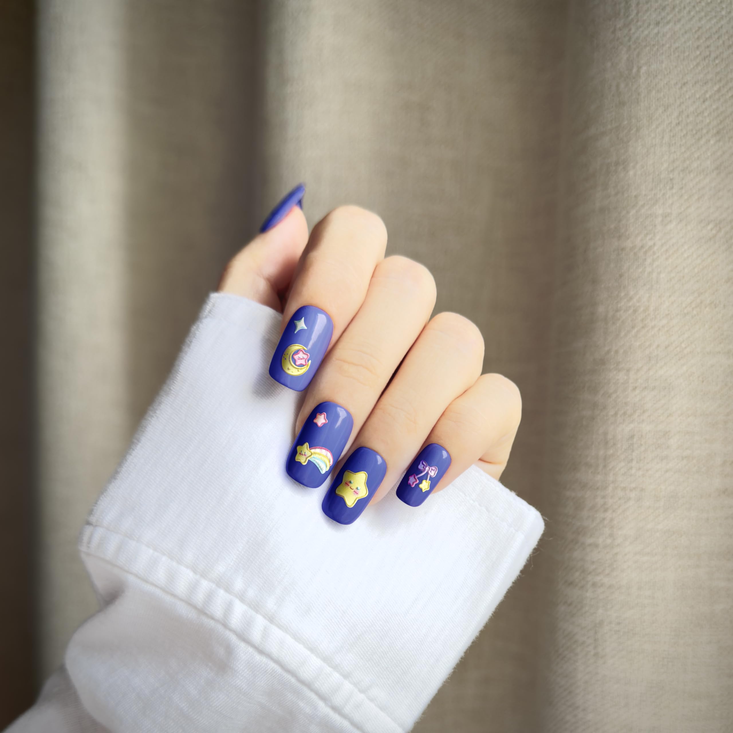 okiYomi 3D nail stickers with fruits create cheerful, whimsical nail art