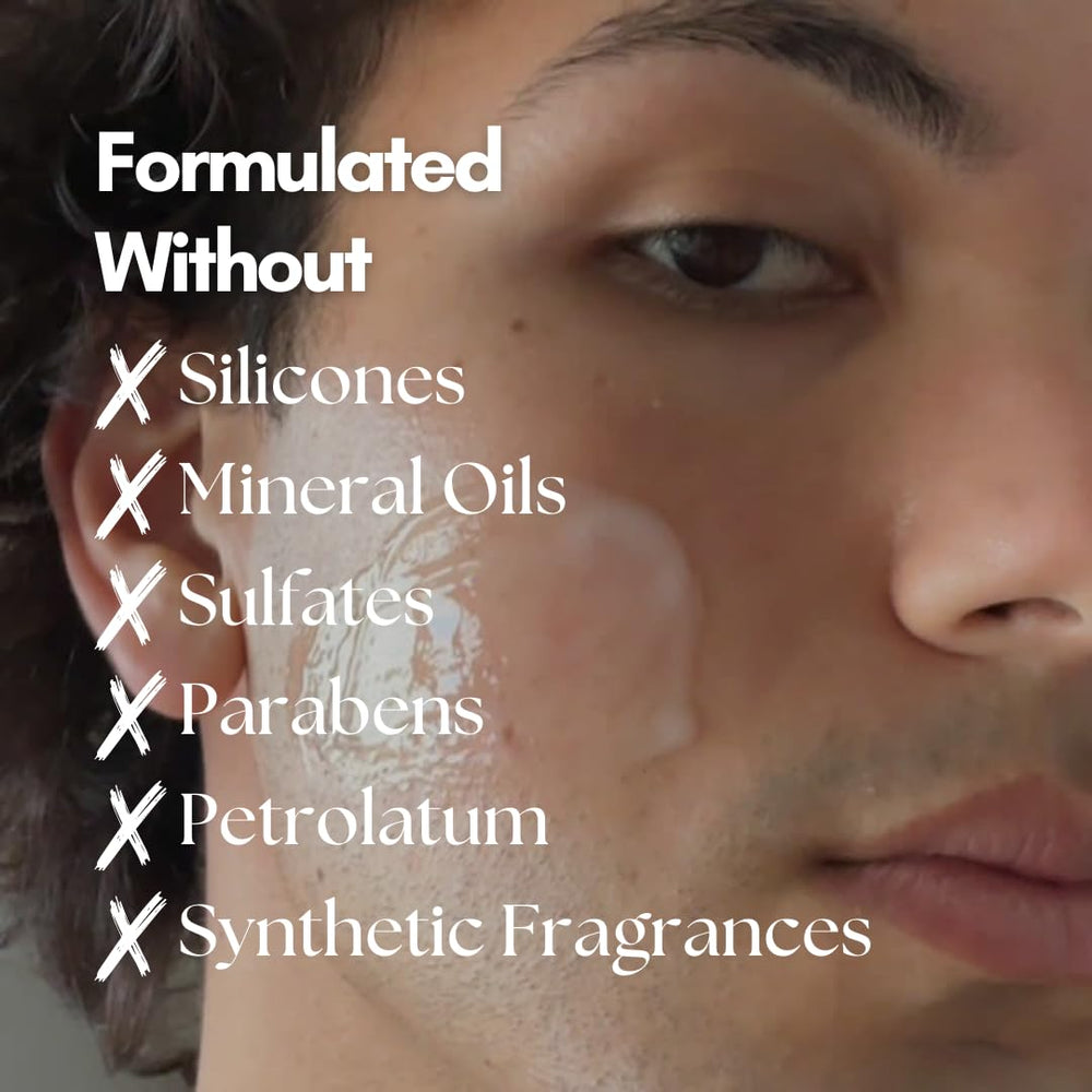 Okra Origins aloe, sea moss, and snow mushroom visuals indicate deep hydration and calm