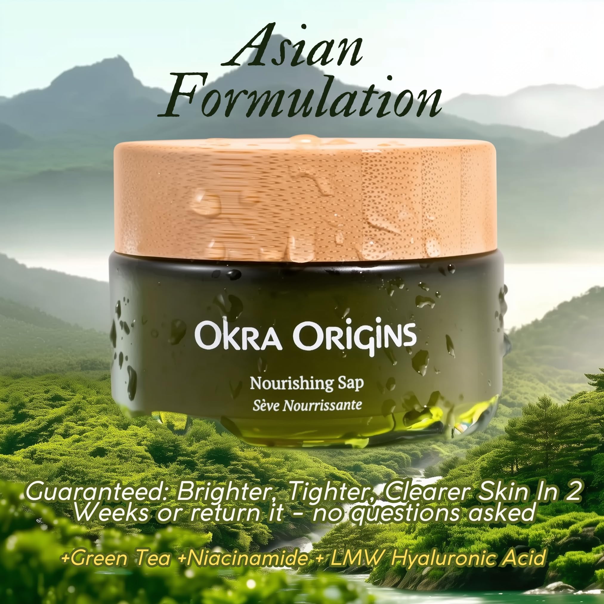 Okra Origins serum pump-dispense demonstrates easy, mess-free application