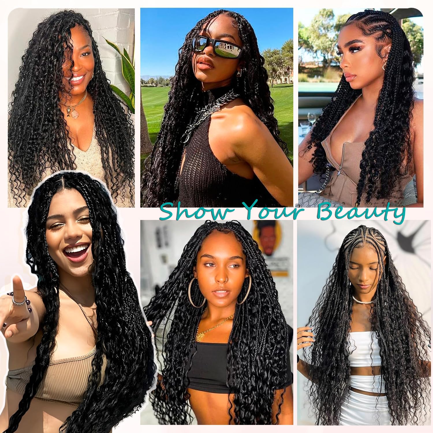 OKVOKV ombre blend color for gradient boho braids