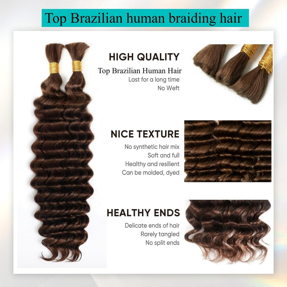 OKVOKV deep wave hair close-up texture for easy styling