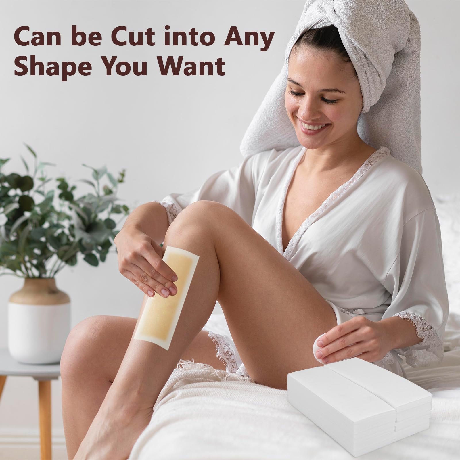 Okxiri bikini wax strips enable precise, smooth bikini-area removal.