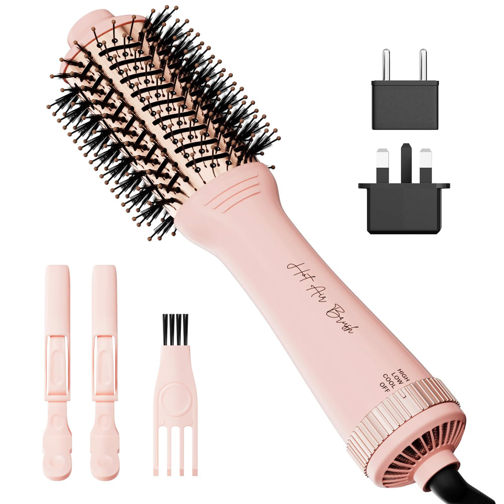 Olaermoso One Step Hair Dryer Brush 60mm oval barrel for quick salon-like blowouts.