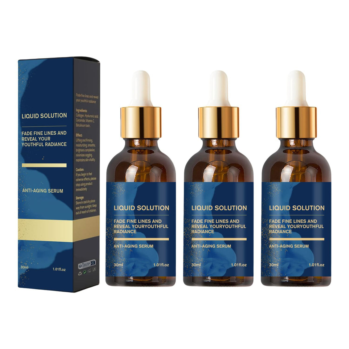 Olavita Serum bottle close-up showing vitamin C and E benefits for radiant skin.