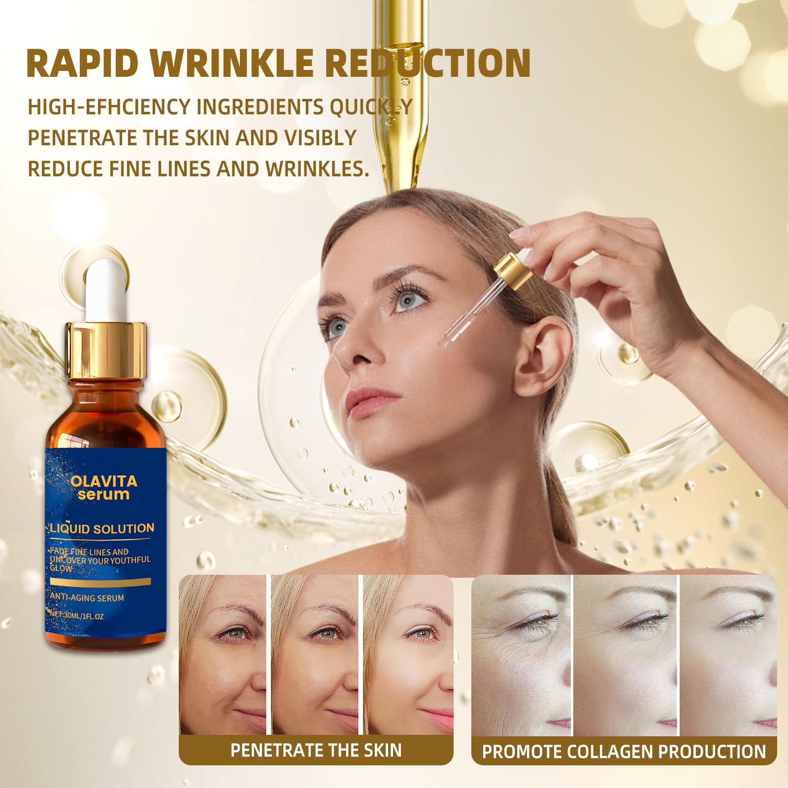 Olavita Serum pore-refinement action contributes to a smoother complexion.