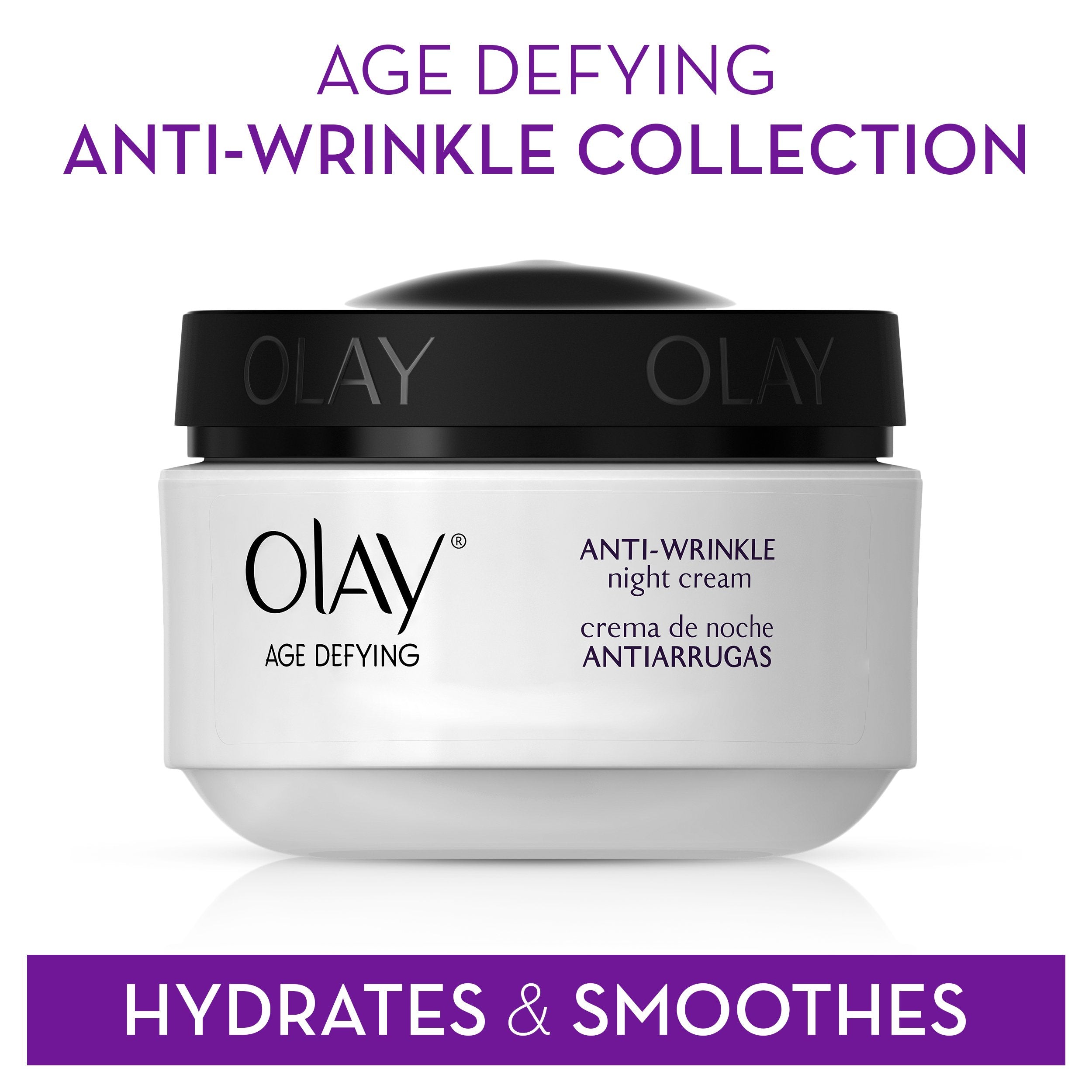 Olay Age Defying Night Cream morning glow after overnight nourishment
