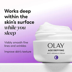Olay Age Defying night cream pack of 2 box for convenient routine