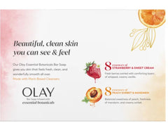 Olay Botanical Bliss Bar Soap Peach Sorbet & Mandarin with uplifting scent.