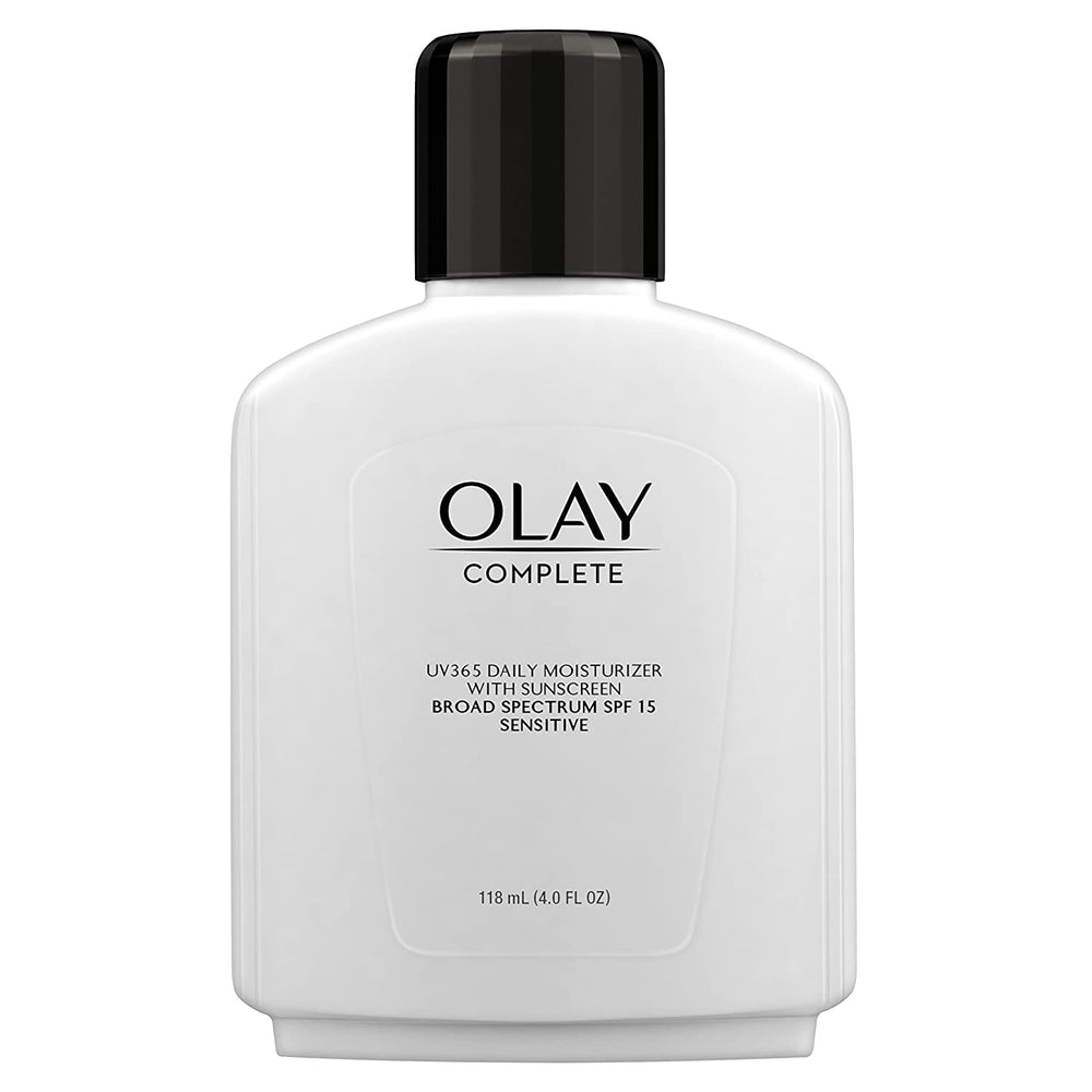 Olay Complete All Day Moisturizer SPF 15 tube application showing easy daily use