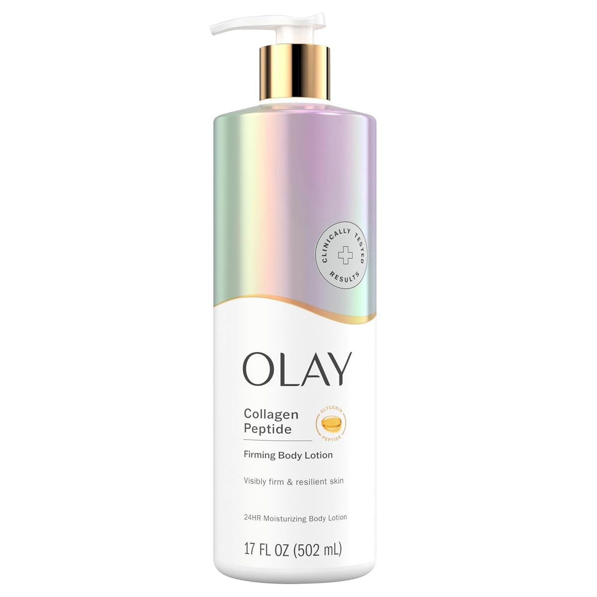 Olay firming hydrating body lotion pump bottle for daily moisture