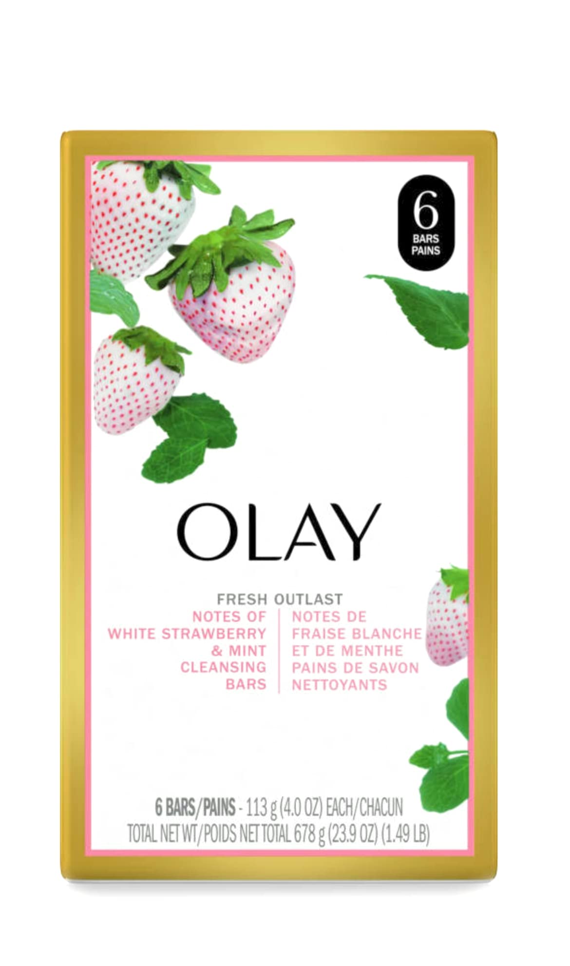 Olay Fresh Outlast beauty bar close-up for a refreshing, non-drying cleanse