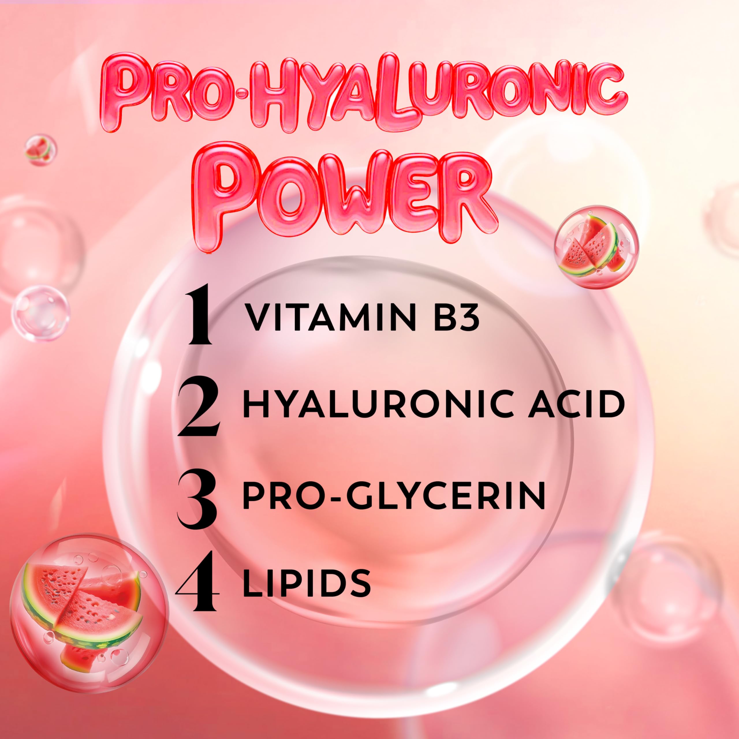 Olay hyaluronic serum complex drops on skin surface.