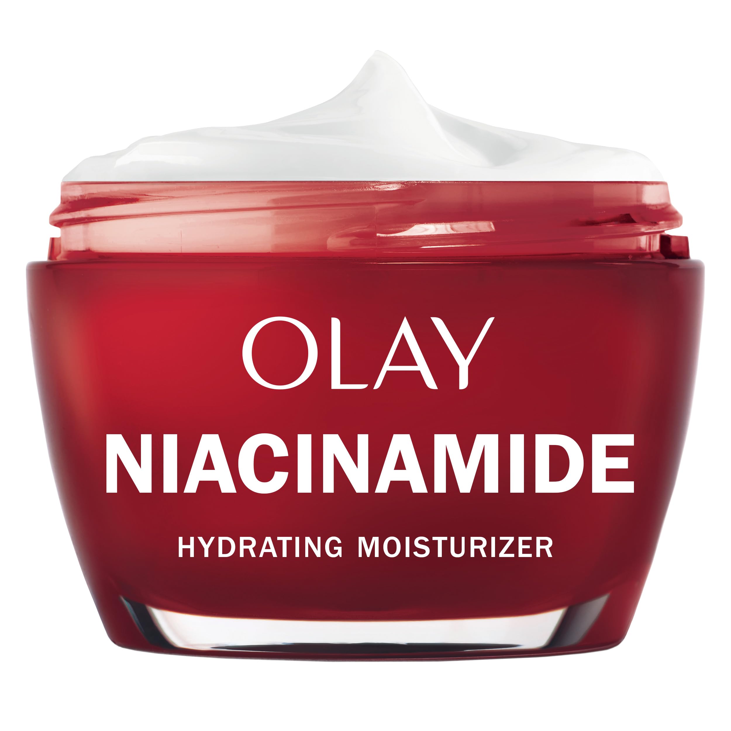 Olay Niacinamide + Peptide 24 bottle front for daily hydration and smoother skin.