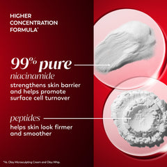 Olay Niacinamide + Peptide 24 cream on hand for easy morning application.
