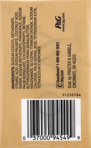 Texture close-up reveals shea butter within the bar for moisturizing