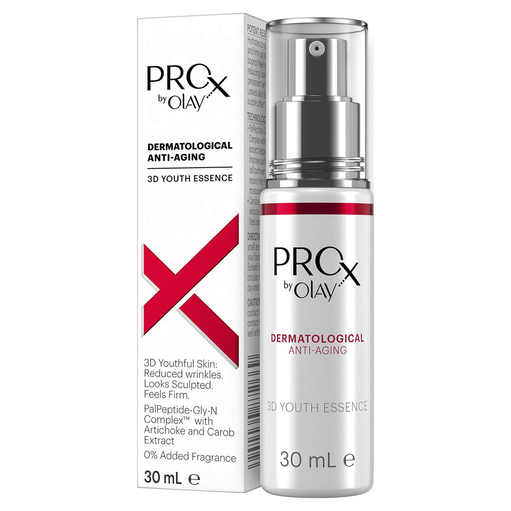 Olay ProX 3D Youth Essence absorbs quickly, leaving a non-greasy finish.
