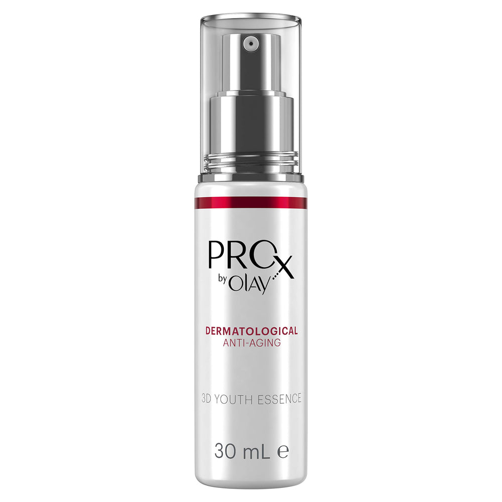 Olay ProX 3D Youth Essence paired with moisturizer for lasting hydration.