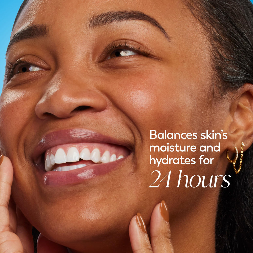 Olay Regenerist Hyaluronic and Peptide 24 dermatologist-tested seal.