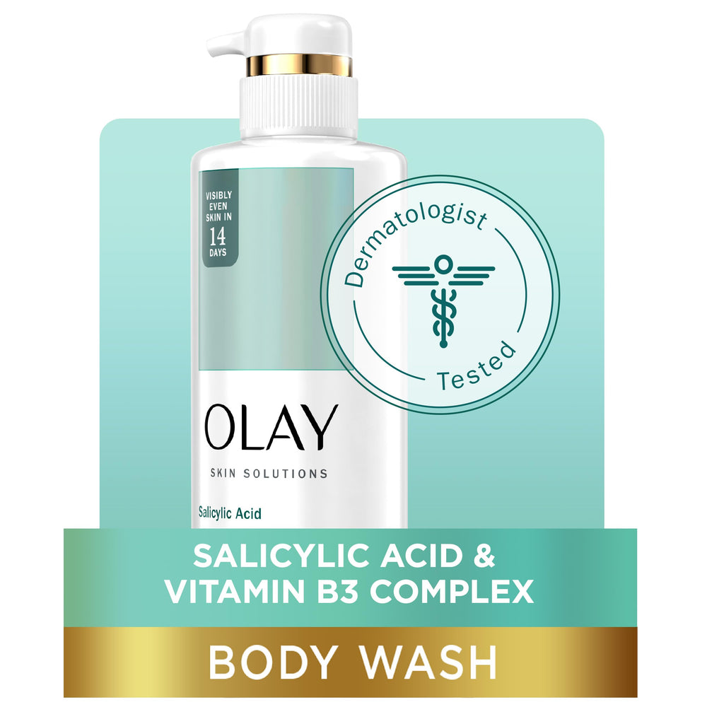 Close-up of rich lather on skin using Olay body wash.