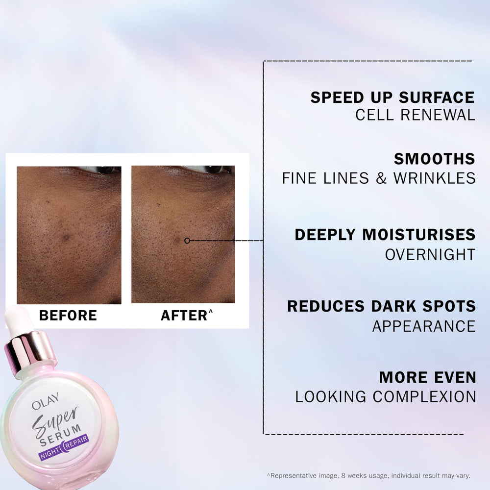 Olay texture swirl of night repair cream indicating rich overnight nourishment