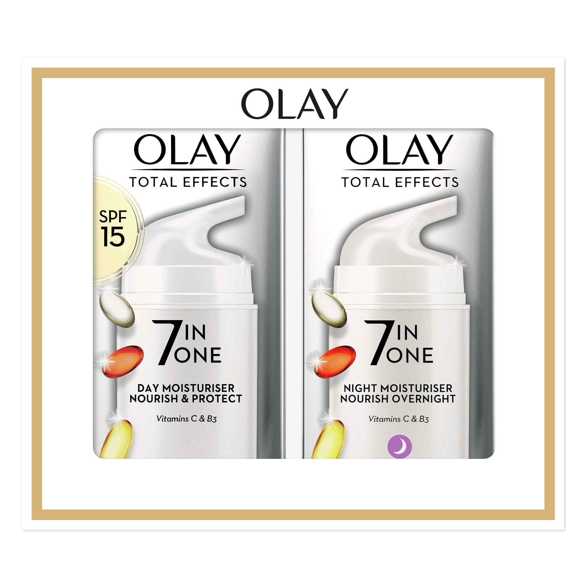 Olay Total Effects day cream jar highlights lightweight texture for daily hydration