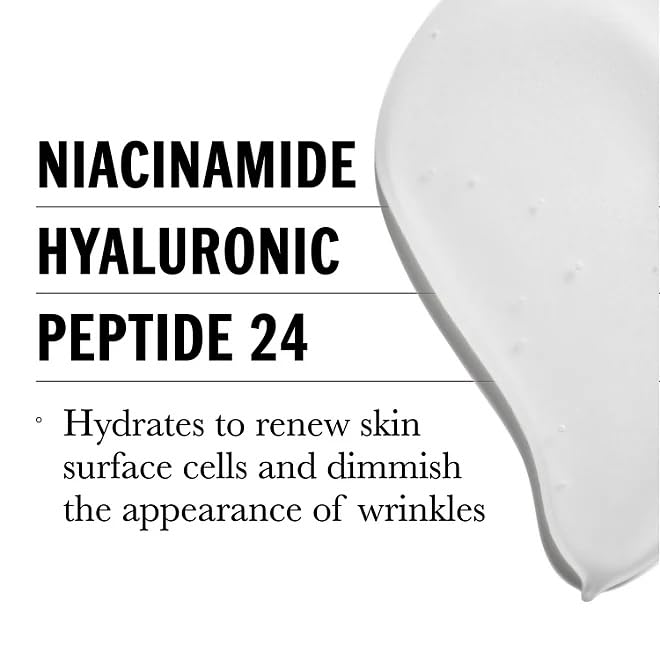 Olay Ultimate Niacinamide serum application shot, morning and night use