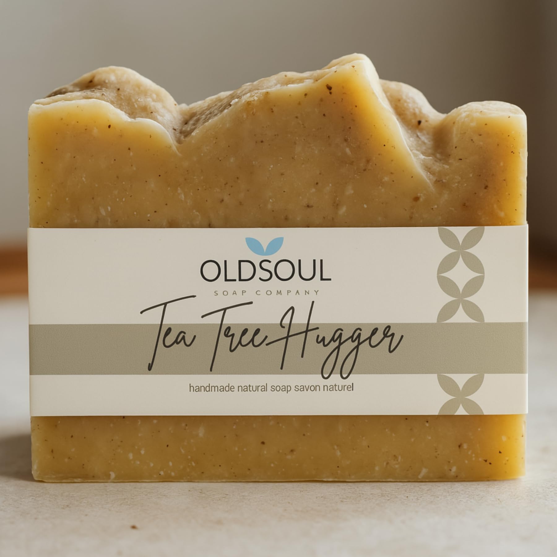 Cruelty-free branding on the Old Soul Tea Tree Hugger box.