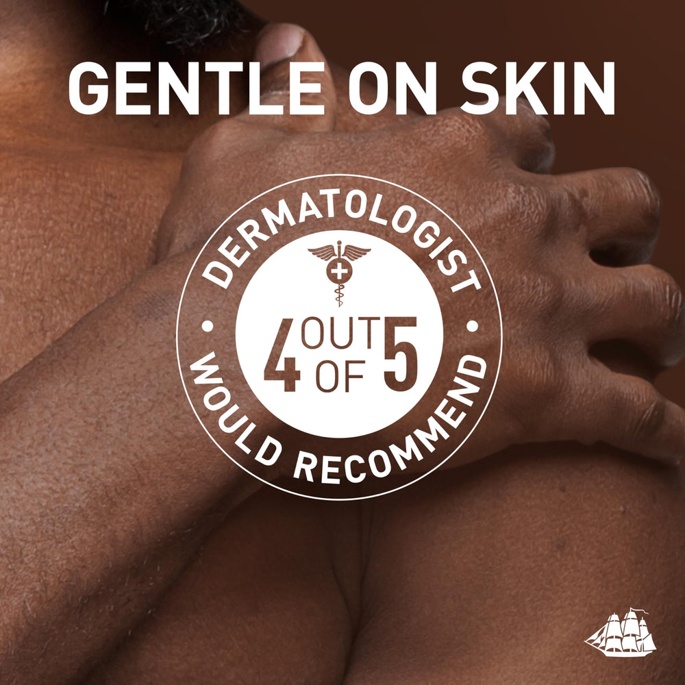 All-over use visualization with Old Spice from underarms to feet.